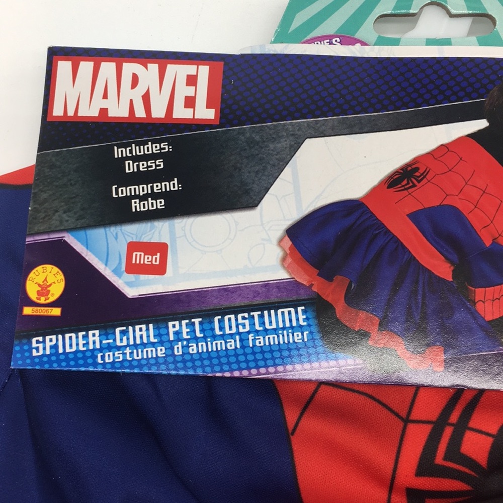 M Marvel Pet Dog Spider Girl Pet Costume Dress - Picture 4 of 7